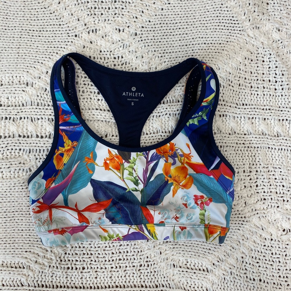 Athlete floral tropical Sports Bra